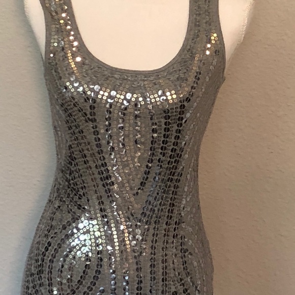 Michael Kors | Sequined Sleeveless Tank top XS - Picture 2 of 3